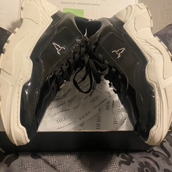 Womens Windsor Smith carte black patent - Picture 7 of 9